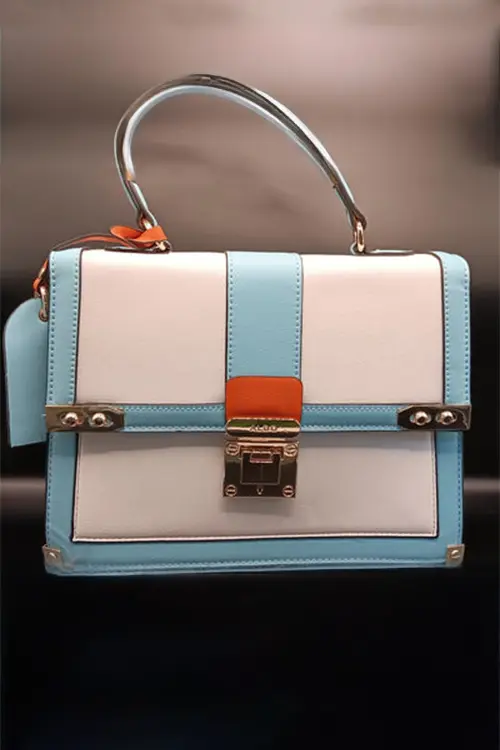 New Designer Ladies Fashion Purse Women Luxury Handbag Customized Metal chain strap and contrast Classic Crossbody Bags