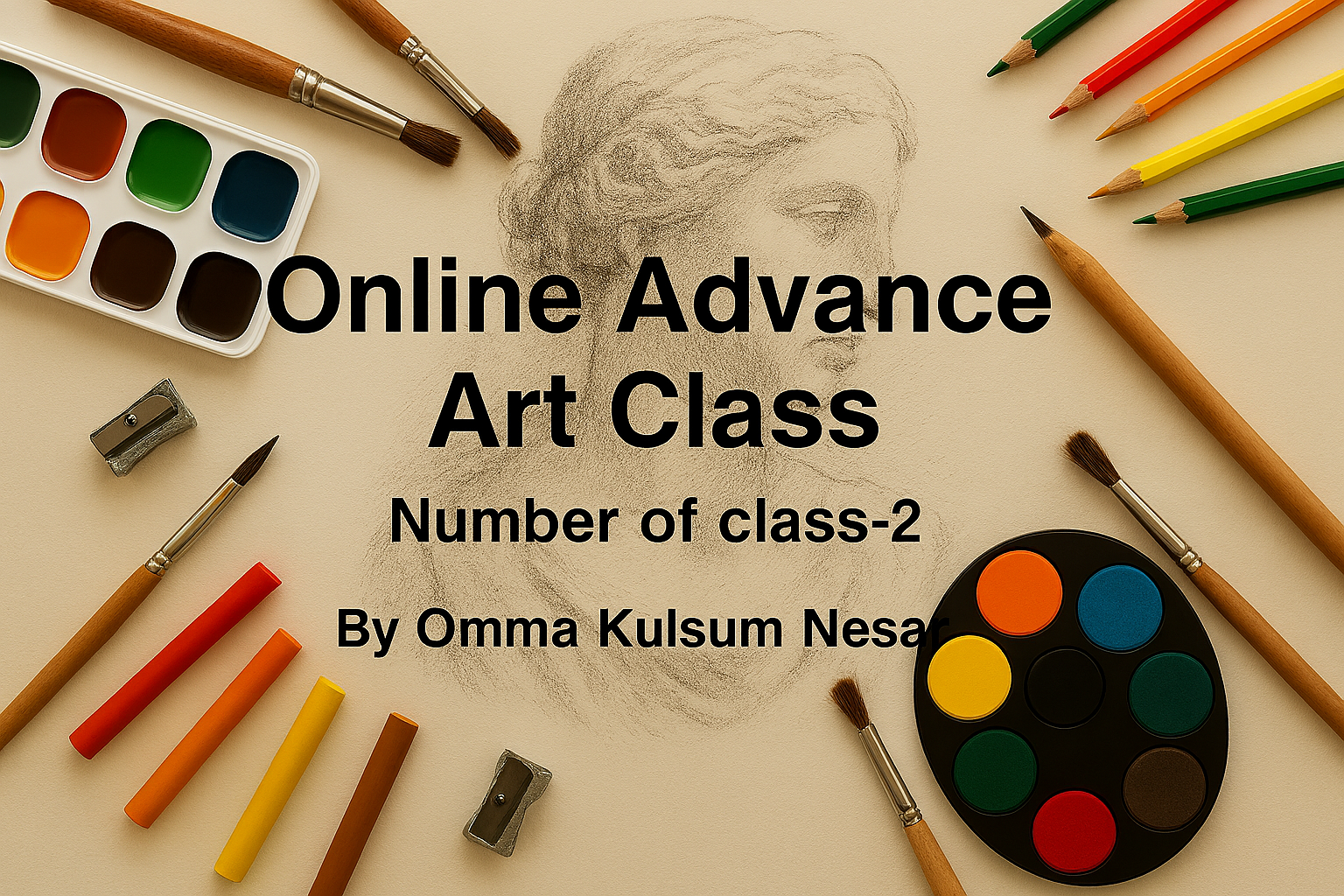 Online Art Class- Advance Level (2 Classes)