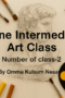 Online Art Class-INTERMEDIATE (2 Classes)