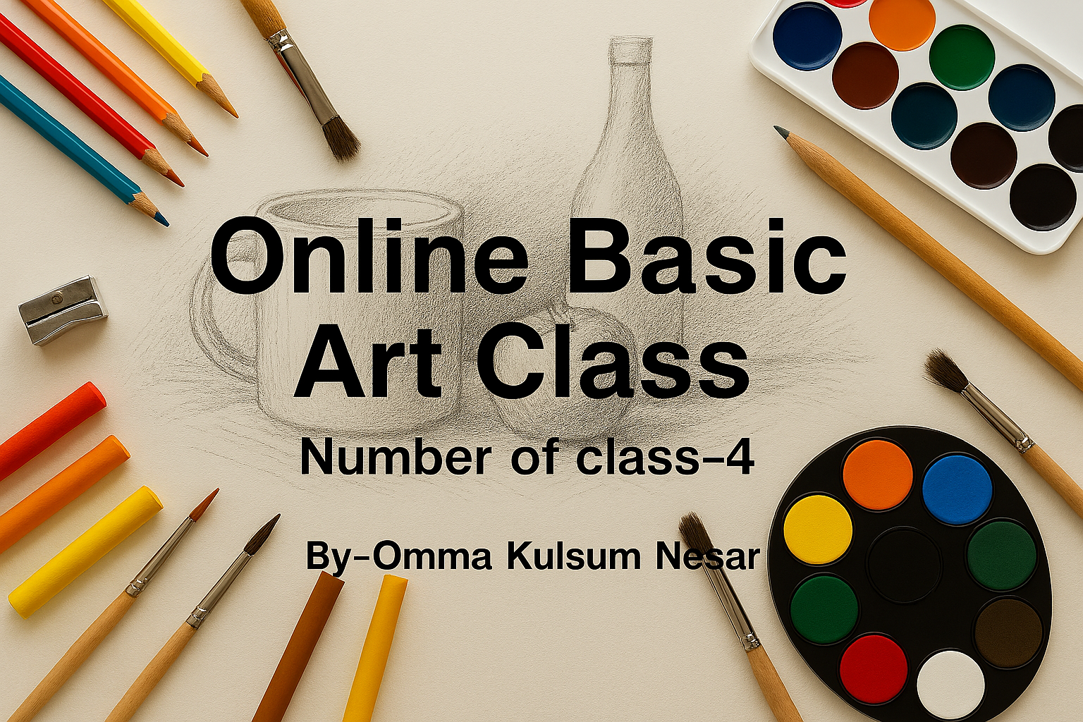 Online Art Class- BASIC (4 classes)